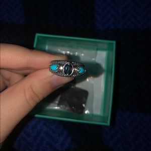 Carolyn Pollack Sleeping Beauty Turquoise Ring